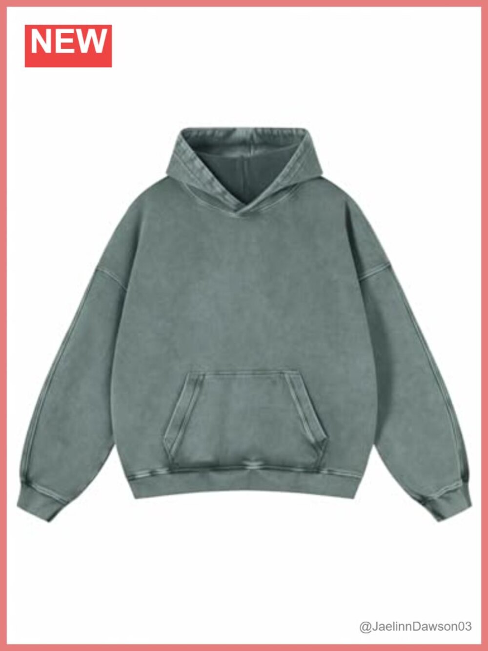 Oversized Acid Wash Hoodie Pullover Cotton Vintage Streetwear Sweatshirt